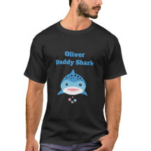 Nombre personalizado de papi-tiburón personalizado