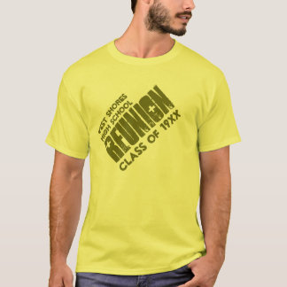 Camiseta Nombre personalizado de reunión de clase secundari