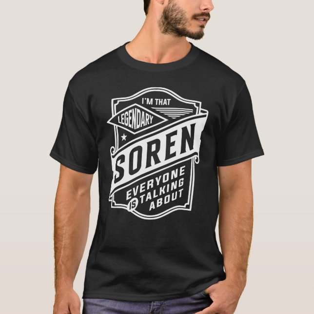 Camiseta Nombre Personalizado de Soren Legendario (Anverso)