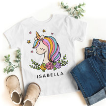 Nombre Personalizado De Unicorn Cute Whimsical Gir
