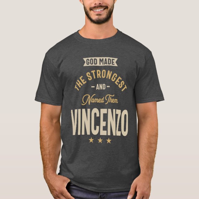 Camiseta Nombre personalizado de Vincenzo (Anverso)
