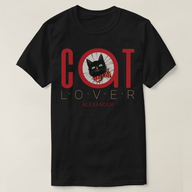 Camiseta Nombre personalizado del cordón rojo negro verde d (Diseño del anverso)