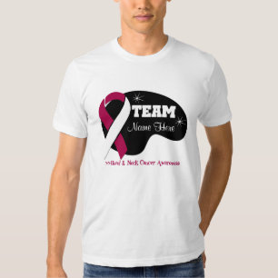 Camiseta Nombre personalizado del equipo - cáncer de sangr