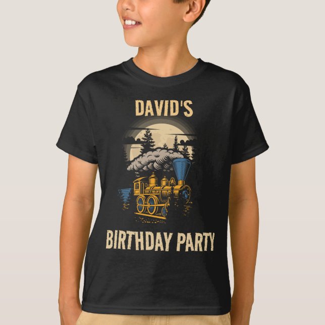 Camiseta Nombre personalizado del fiesta de cumpleaños de l (Anverso)