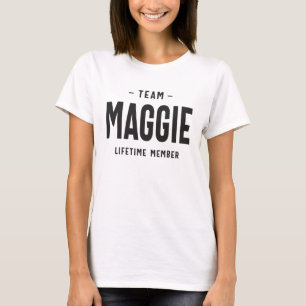 Camiseta Nombre personalizado del miembro de Maggie Lifetim