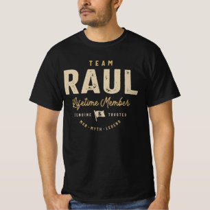 Camiseta Nombre personalizado del miembro de Team Raul Life