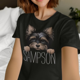 Camiseta Nombre personalizado del perro de Yorkshire Terrie