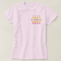 Nombre personalizado del profesor Lápiz amarillo