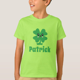 Camiseta Nombre personalizado del Shamrock verde