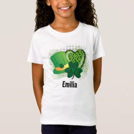 Camiseta Nombre Personalizado Día de San Patricio Trébol de