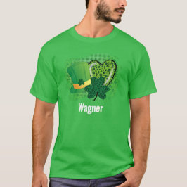 Camiseta Nombre Personalizado Día de San Patricio Trébol de
