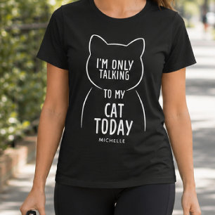Camiseta Nombre personalizado divertido dicho de gato