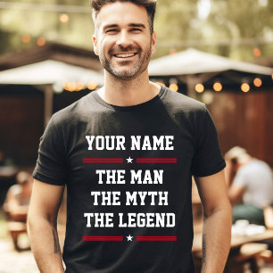 Camiseta Nombre personalizado Divertido Genial El hombre El