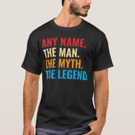 Camiseta Nombre Personalizado El Hombre El Mito El Retro De