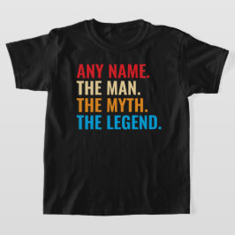 Camiseta Nombre Personalizado El Hombre El Mito El Retro De