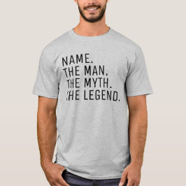 Camiseta Nombre Personalizado El Hombre El Mito La Leyenda