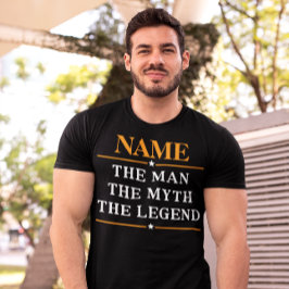 Camiseta Nombre Personalizado El Hombre El Mito La Leyenda