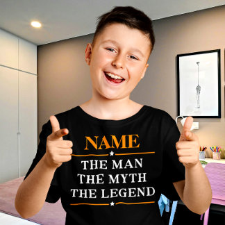 Camiseta Nombre Personalizado El Hombre El Mito La Leyenda