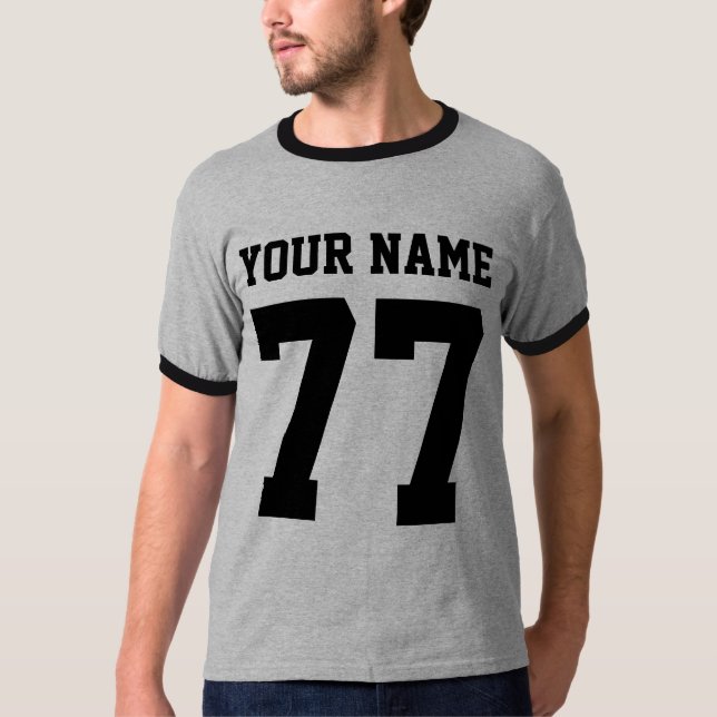 Camiseta Nombre personalizado + El número se divierte la (Anverso)