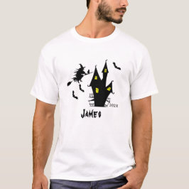 Camiseta Nombre personalizado | Elegante Halloween Retro