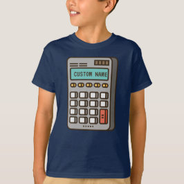 Camiseta Nombre personalizado en la calculadora