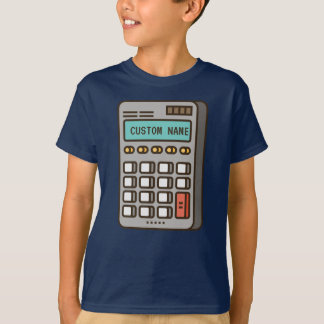 Camiseta Nombre personalizado en la calculadora