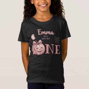 Camiseta Nombre personalizado es un Pinkoween lindo y espel