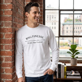 Camiseta Nombre personalizado Finesse Tipografía minimalist