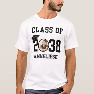 Camiseta Nombre personalizado, foto, clase de huella digita