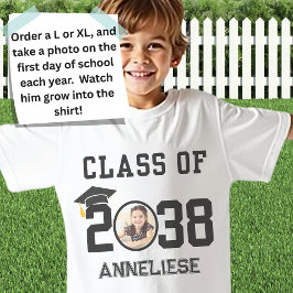 Camiseta Nombre personalizado, foto, clase de huella digita