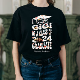 Camiseta Nombre Personalizado Foto Orgulloso Gigi 2024 Grad