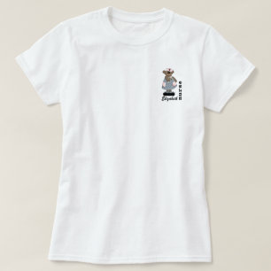 Camiseta Nombre Personalizado Gracioso Teddy Bear Diseño E
