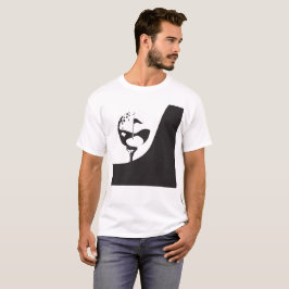 Camiseta Nombre personalizado Hola Golf blanco y negro
