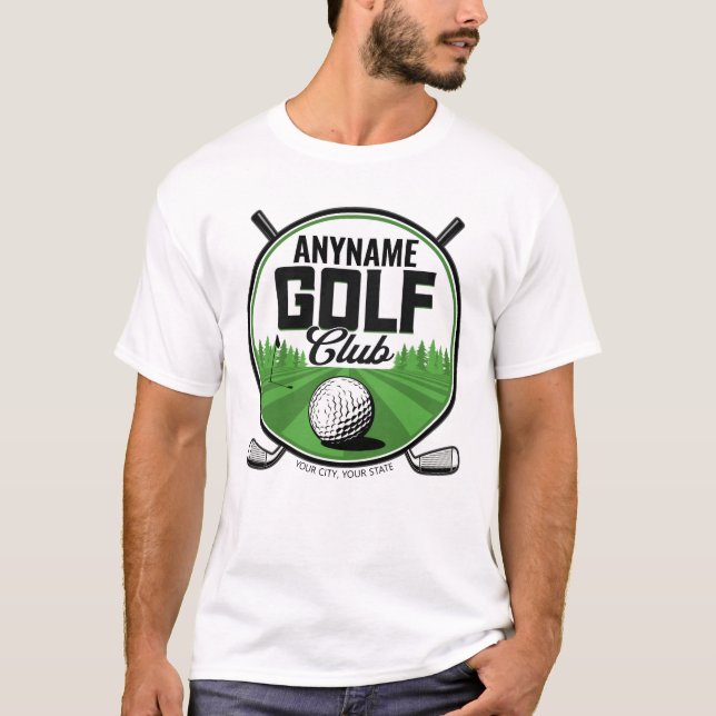 Camiseta NOMBRE Personalizado Jugador del Club de Golf Golf (Anverso)
