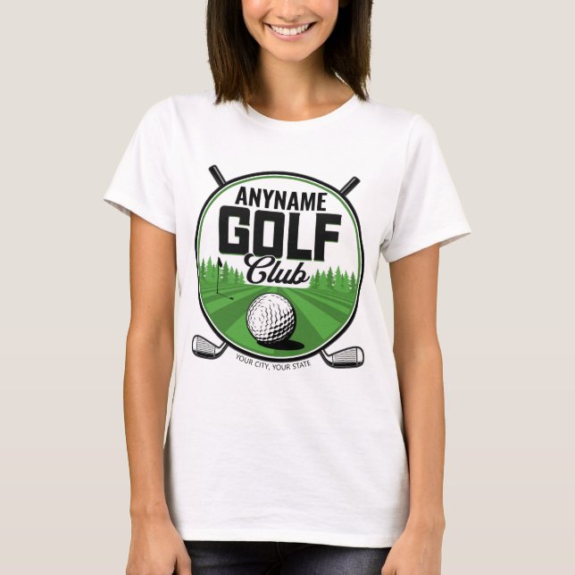 Camiseta NOMBRE Personalizado Jugador del Club de Golf Golf (Anverso)