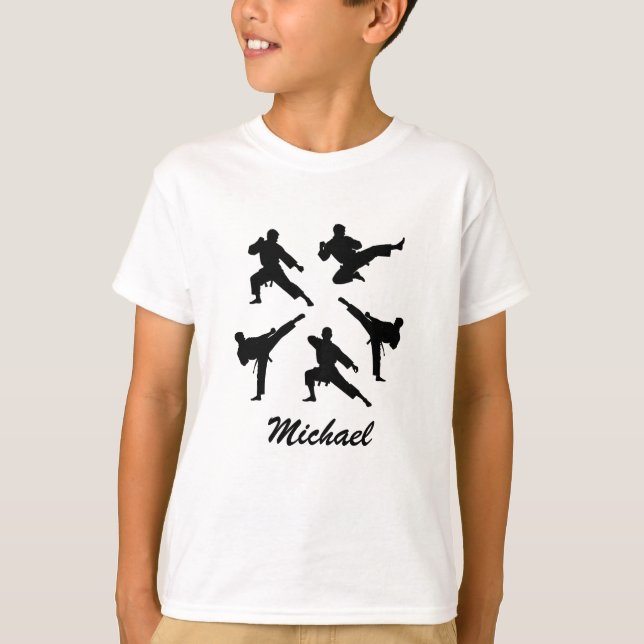 Camiseta Nombre personalizado Karate / Taekwondo / judo (Anverso)