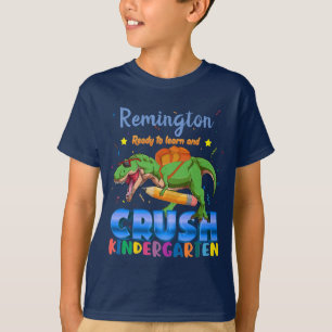 Camiseta Nombre personalizado listo para machacar dinosauri