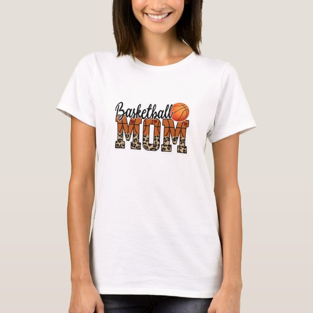 Camiseta Nombre personalizado Madre de básquetbol | Día de  (Anverso)
