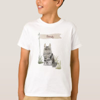 Nombre personalizado Maine Coon Cat Mascota