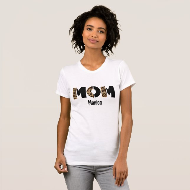 Camiseta Nombre personalizado mamá  (Anverso completo)