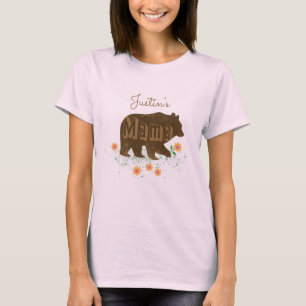 Camiseta Nombre personalizado Mama Osa