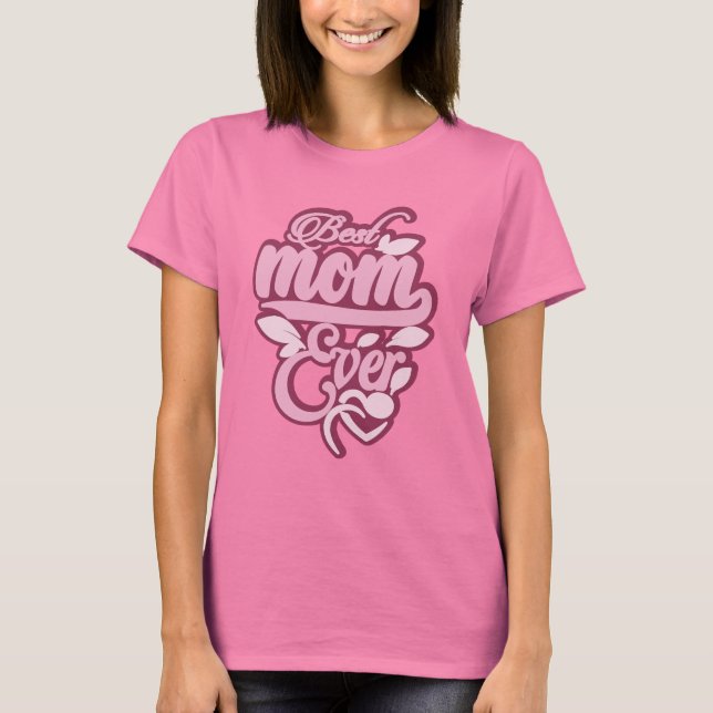 Camiseta Nombre personalizado "Mejor Mamá De La Historia" (Anverso)