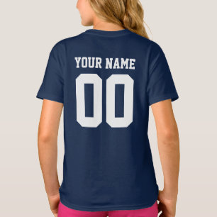 Camiseta Nombre personalizado Número de Chicas Camisas de J