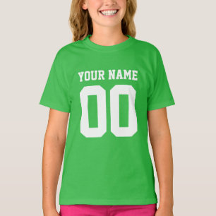 Camiseta Nombre personalizado Número de Chicas Camisas de J