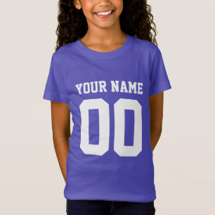 Camiseta Nombre personalizado Número de Chicas Camisas de J