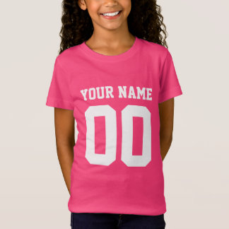 Camiseta Nombre personalizado Número de Chicas Camisas de J