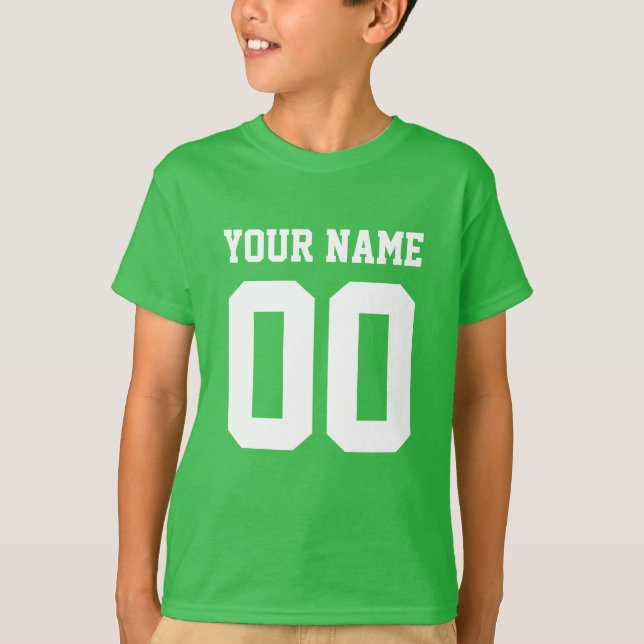Camiseta Nombre personalizado Número de niños Camisas de Je (Anverso)