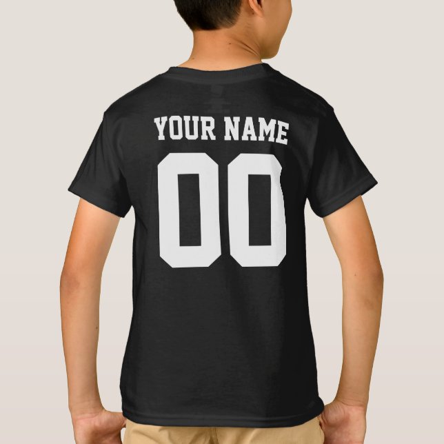 Camiseta Nombre personalizado Número de niños Camisas de Je (Reverso)
