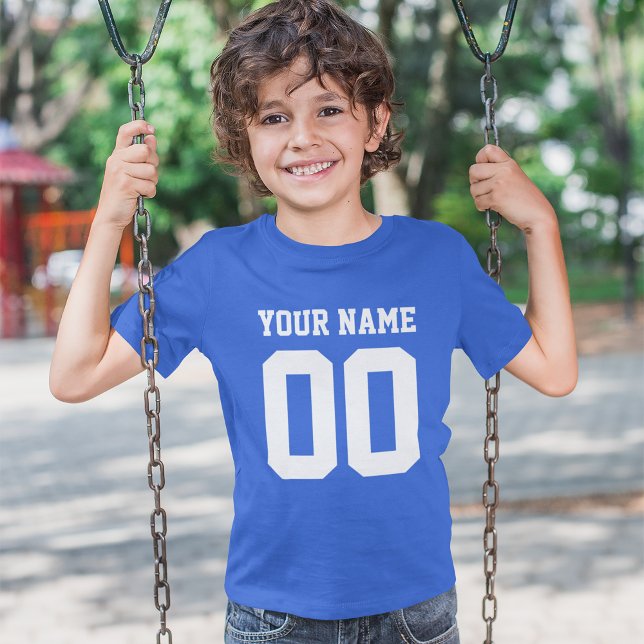 Camiseta Nombre personalizado Número de niños Camisas de Je (Subido por el creador)