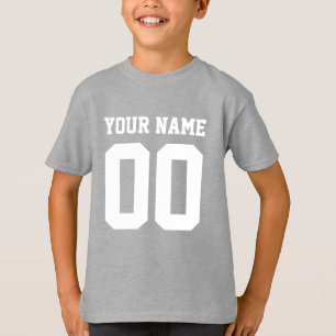 Camiseta Nombre personalizado Número de niños Camisas de Je